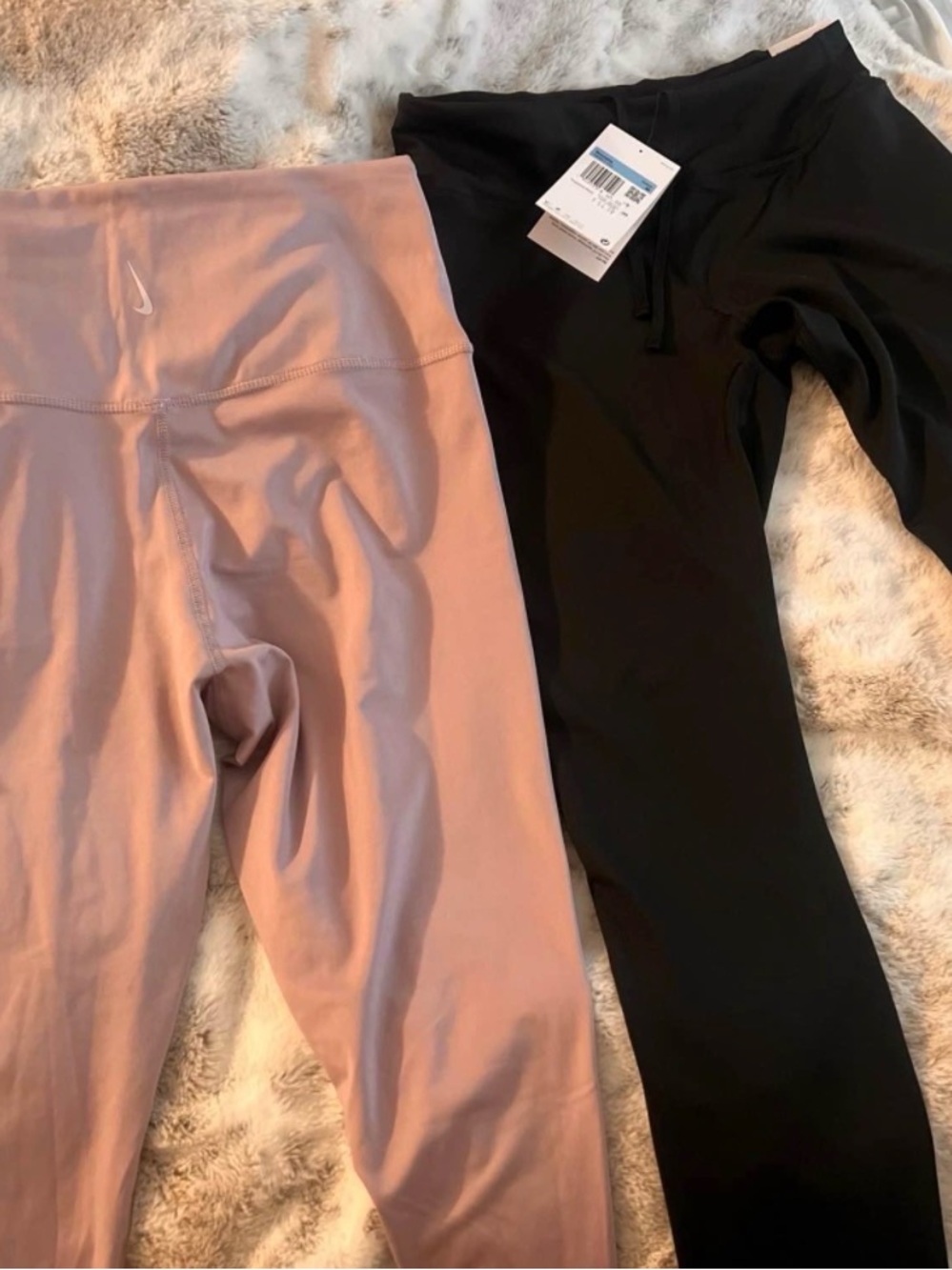 Nike Kids' Pink and Black Performance Leggings Duo